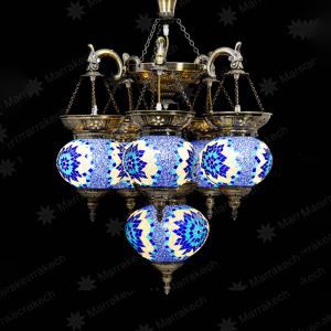 Morrocan Lantern Mosaic Lâmpada pingente