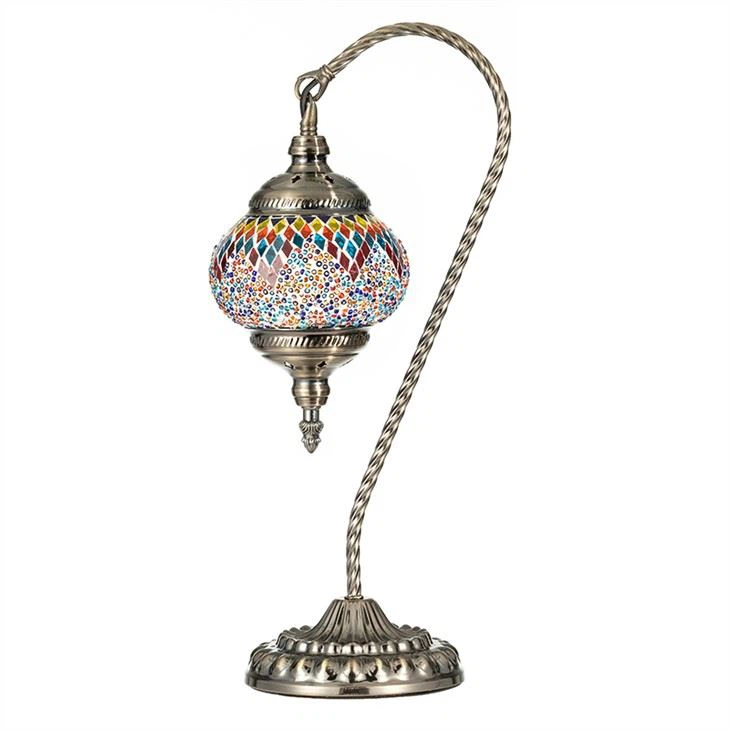 Turkish Mosaic Swan Lamp